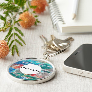 Crayons texture key ring