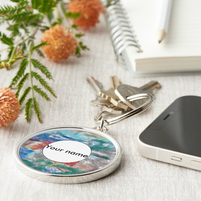 Crayons texture key ring (Side)