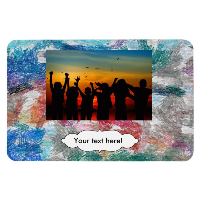 Crayons texture magnet (Horizontal)