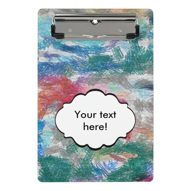 Crayons texture mini clipboard (Front)