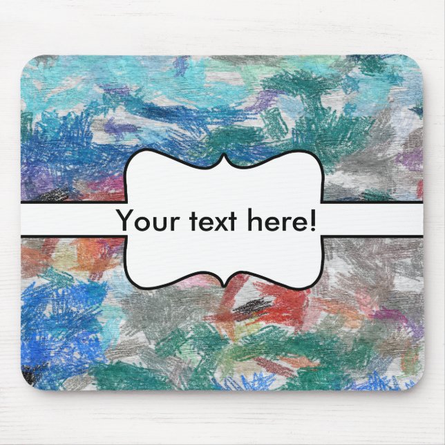 Crayons texture mouse mat (Front)