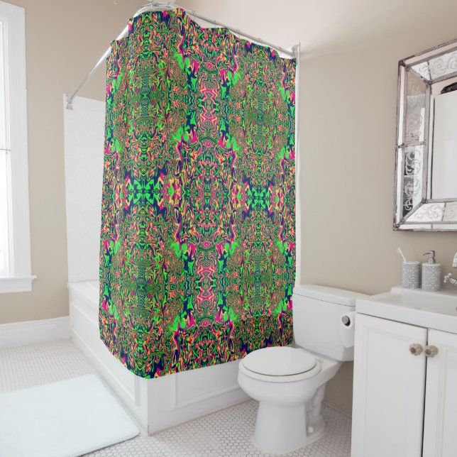Crazeee Garden...... Shower Curtain (In Situ)