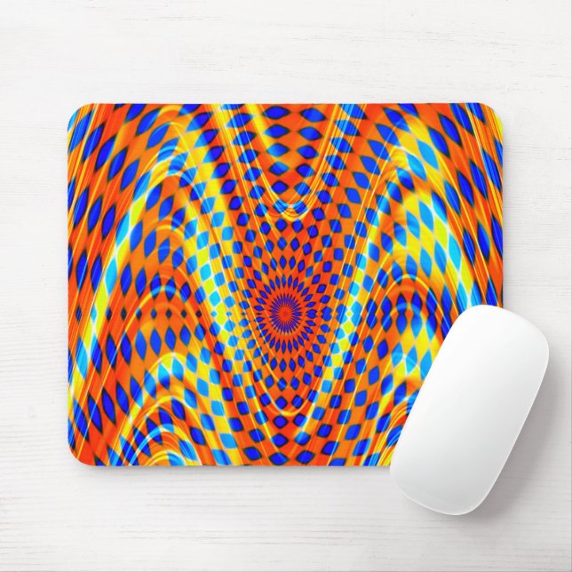 Crazeee waves...... mouse mat (With Mouse)