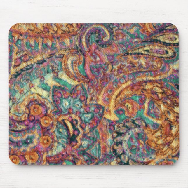 Crazily Paisley Mouse Mat (Front)