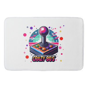 crazy 80s old School Style Bath Mat