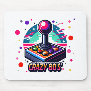 crazy 80s old School Style Mouse Mat