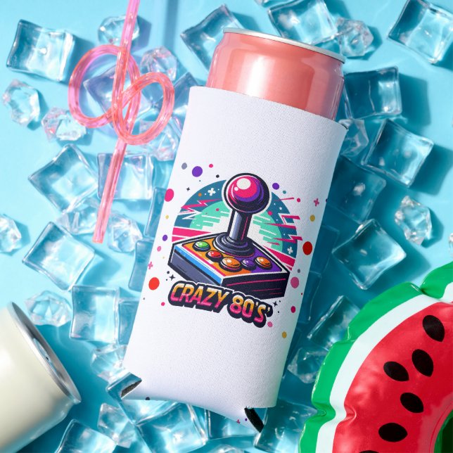 crazy 80s old School Style Seltzer Can Cooler (In Situ Summer)
