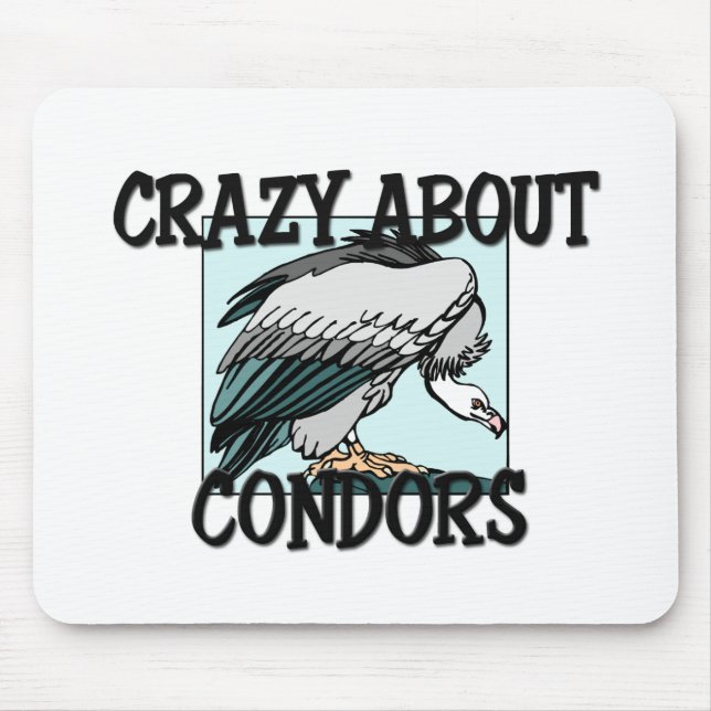 Crazy About Condors Mouse Mat (Front)