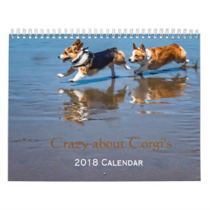 Crazy about Corgi's 2018 wall calendar