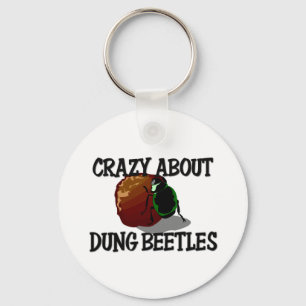 Crazy About Dung Beetles Key Ring