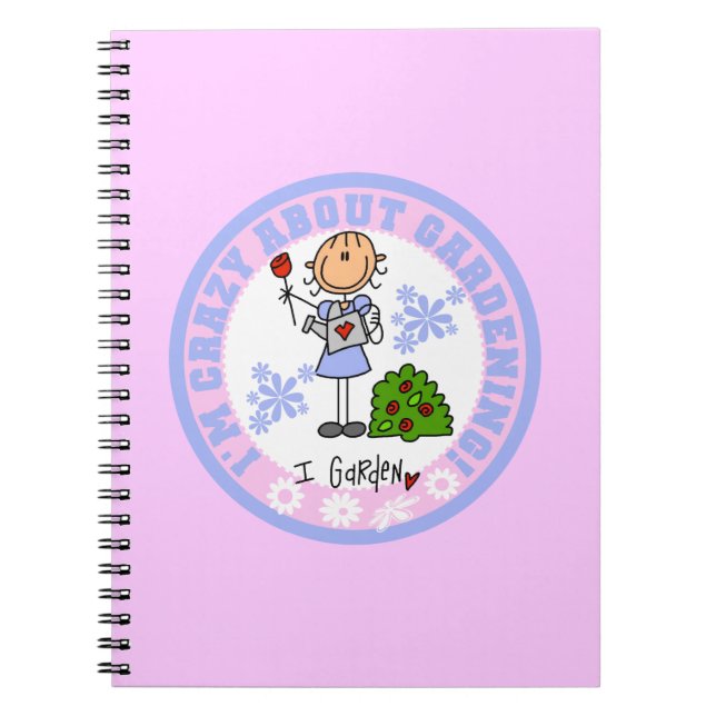 Crazy About Gardening Notebook (Front)