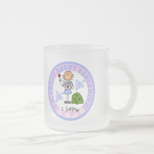 Crazy About Gardening T-shirts and Gifts Frosted Glass Coffee Mug
