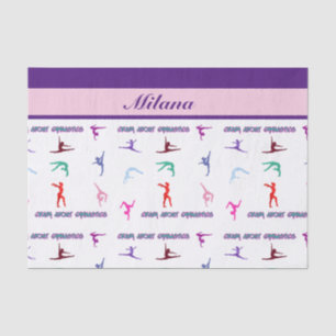 Crazy About Gymnastics Tissue Paper