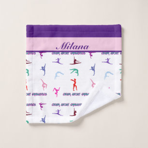 Crazy About Gymnastics Wash Cloth