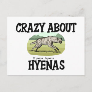Crazy About Hyenas Postcard