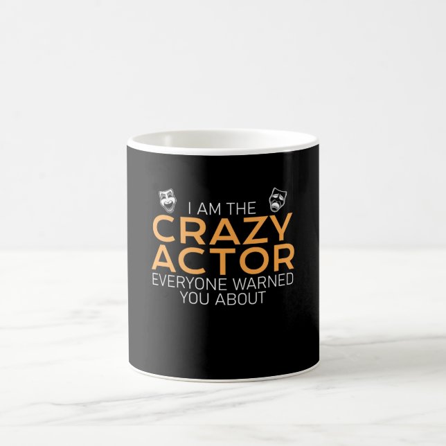 crazy actor coffee mug (Center)