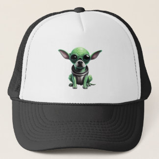 Crazy Alien dog Trucker Hat