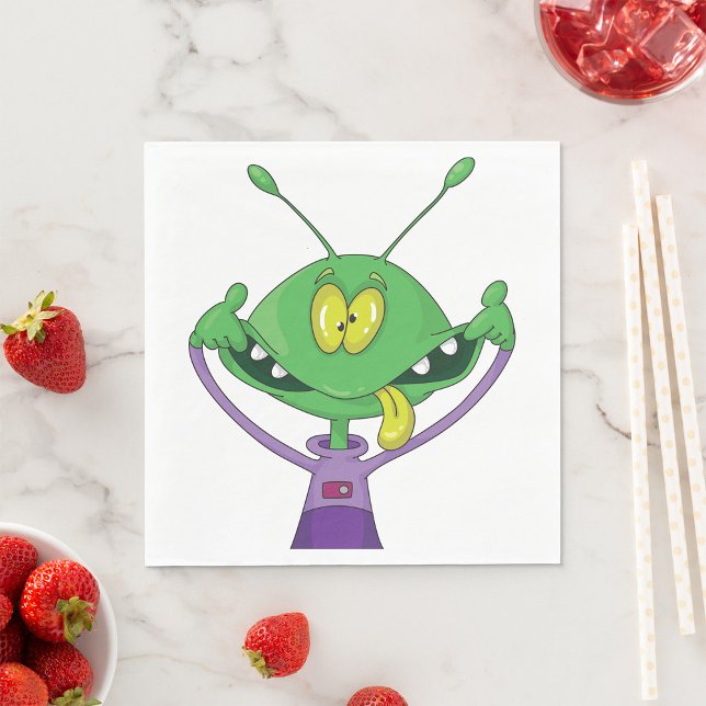 Crazy Alien Paper Napkins (Creator Uploaded)
