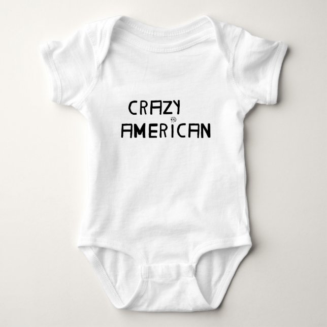 CRAZY AMERICAN BABIES BABY BODYSUIT (Front)
