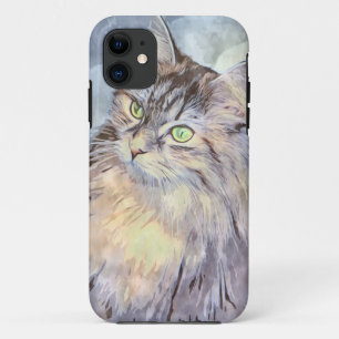Crazy And Adorable Kitty iPhone 11 Case