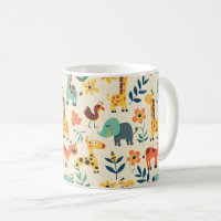 Crazy Animals Colourful Pattern