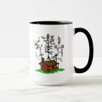 Crazy Antenna Ham Radio Home Coffee Mug