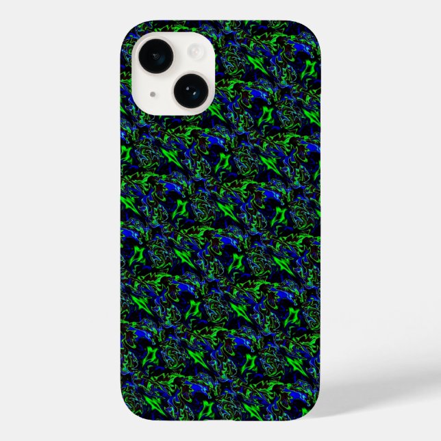 Crazy Artdeco in Funky Rainbow Style Case-Mate iPhone Case (Back)