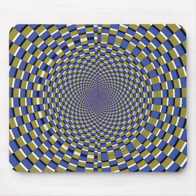 Crazy Artistic Optical Illusion Mouse Mat (Front)