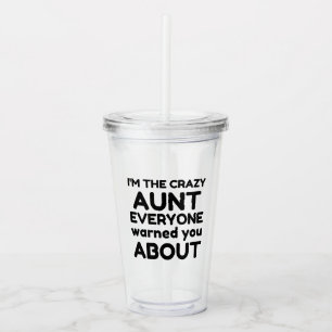 CRAZY AUNT ACRYLIC TUMBLER