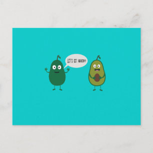 crazy avocado undresses postcard