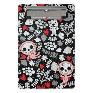Crazy babies pattern mini clipboard