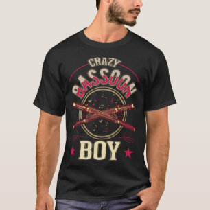 Crazy Bassoon Boy Bassoon Player Bassoonist T-Shirt