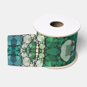 Crazy Beautiful Abstract Pattern Grosgrain Ribbon