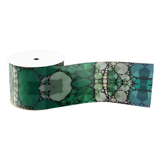 Crazy Beautiful Abstract Pattern Grosgrain Ribbon (Spool)