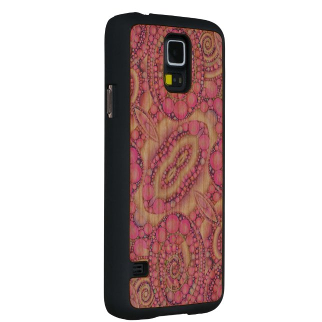 Crazy Beautiful Abstract Samsung galaxy5 Wood Case (Right)