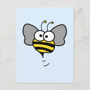 Crazy Bee Postcard
