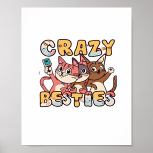 Crazy Besties Taking Funny Selfies Work Bestie Gif Poster