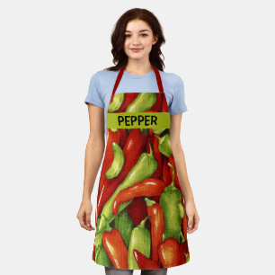 Crazy Big Peppers Apron 