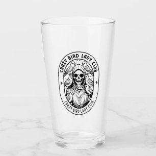 Crazy Bird Lady Club Glass Mug