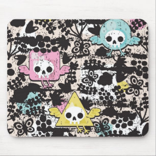 Crazy birds pattern mouse mat
