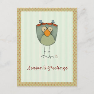 Crazy Birds Postcard