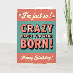 Crazy Born Floral Card