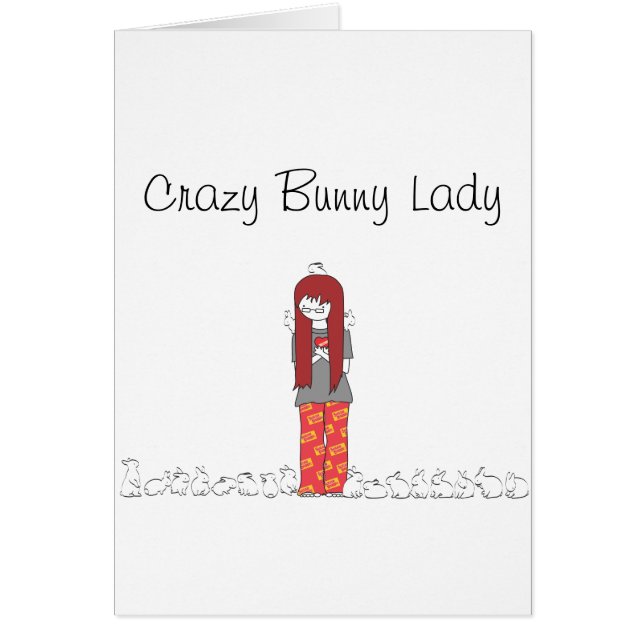 CRAZY BUNNY LADY (Front)