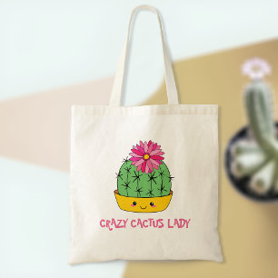 Crazy Cactus Lady Tote   Cactus Lover Gift Idea