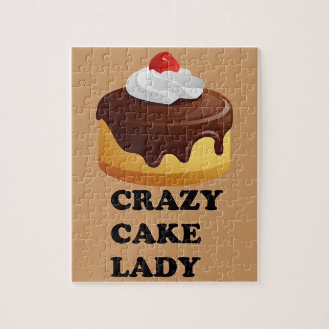 Crazy Cake Lady Jigsaw Puzzle (Vertical)