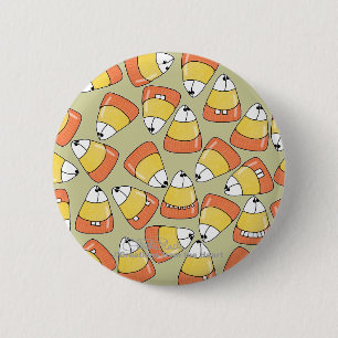 CRAZY Candy Corn! 6 Cm Round Badge