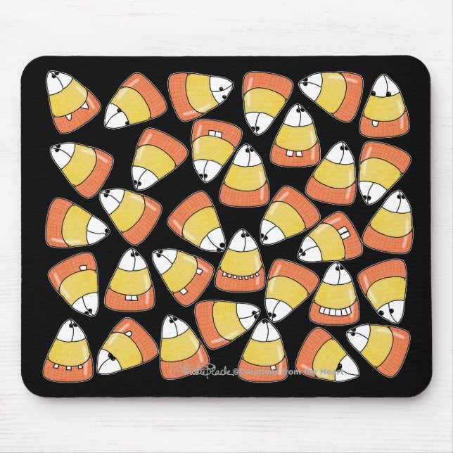 CRAZY Candy Corn! Mouse Mat (Front)
