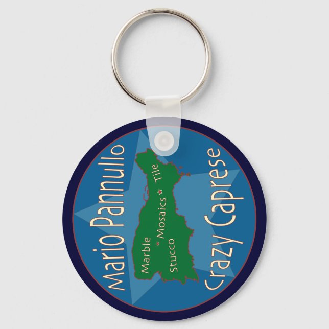 Crazy Caprese Keychain (Front)