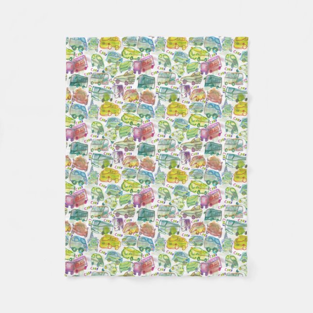 Crazy Cars Children's Blanket (Front)