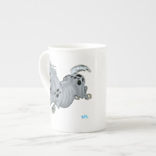 Crazy Cartoon Horse Bone China Mug